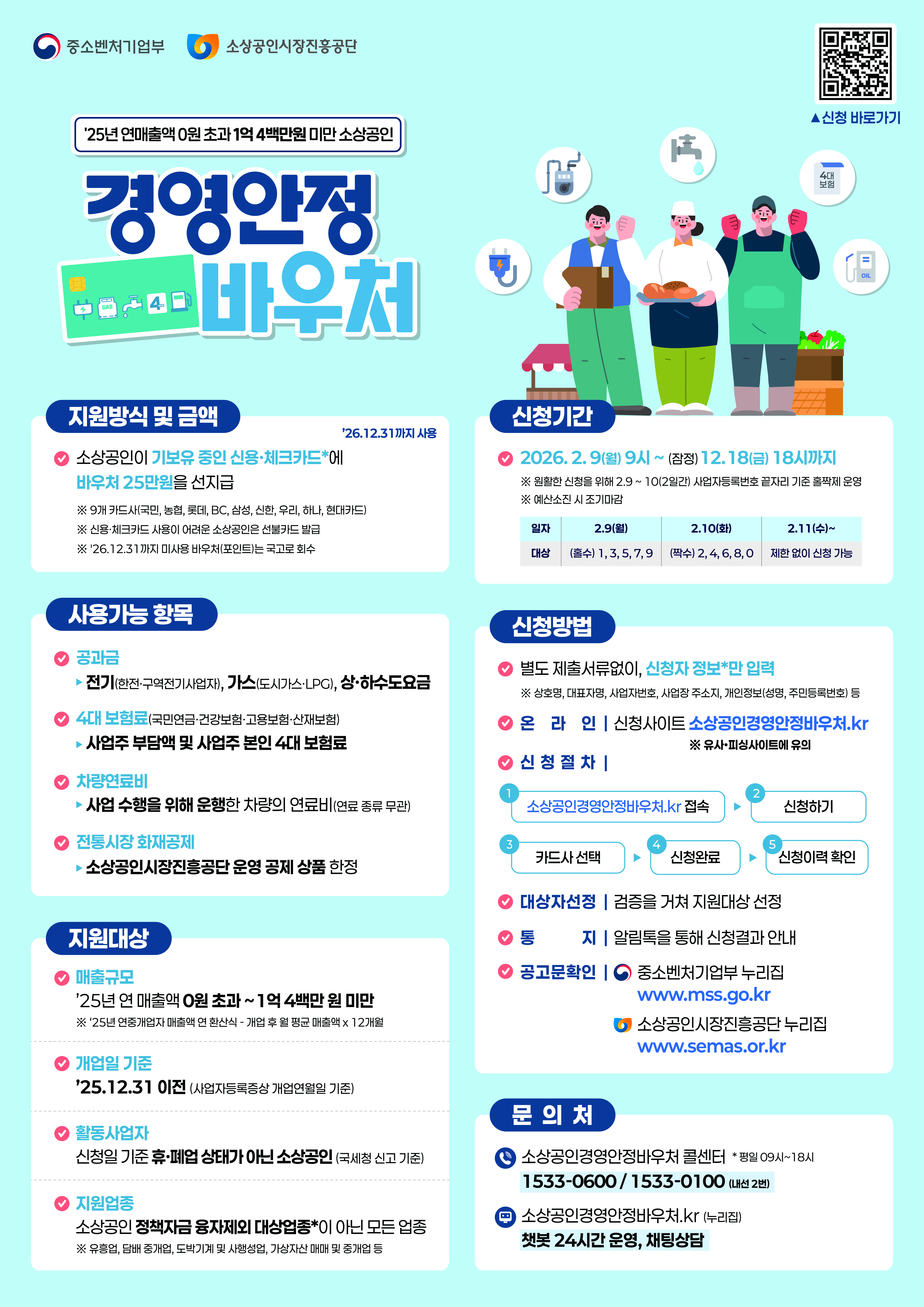 「소상공인 경영안정 바우처」 사업 안내 이미지 1