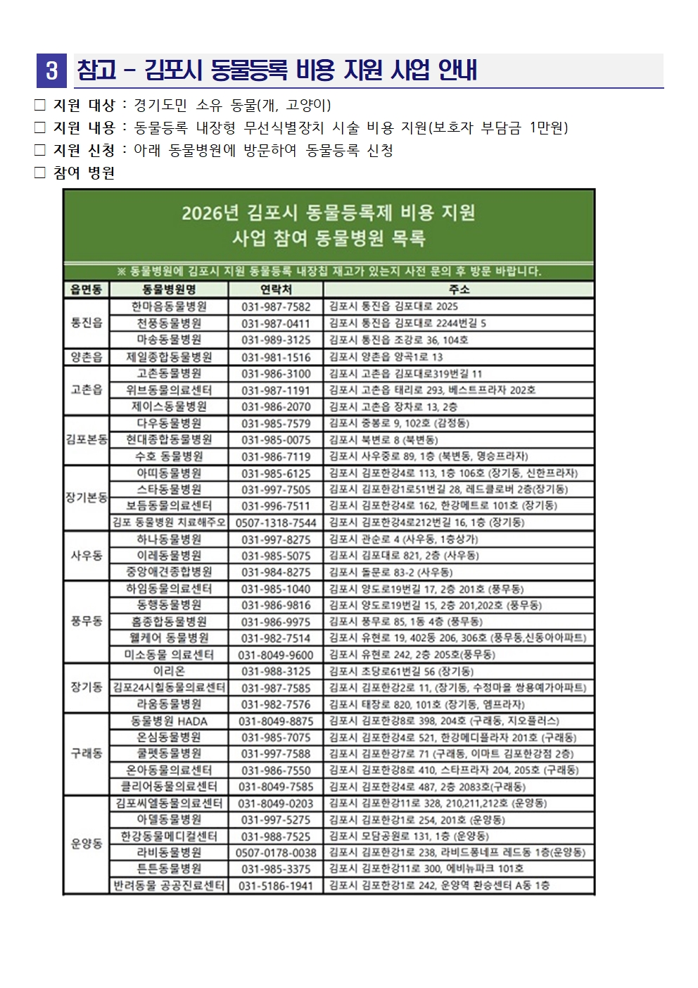 2026년 동물등록 자진신고 기간 안내 이미지 2