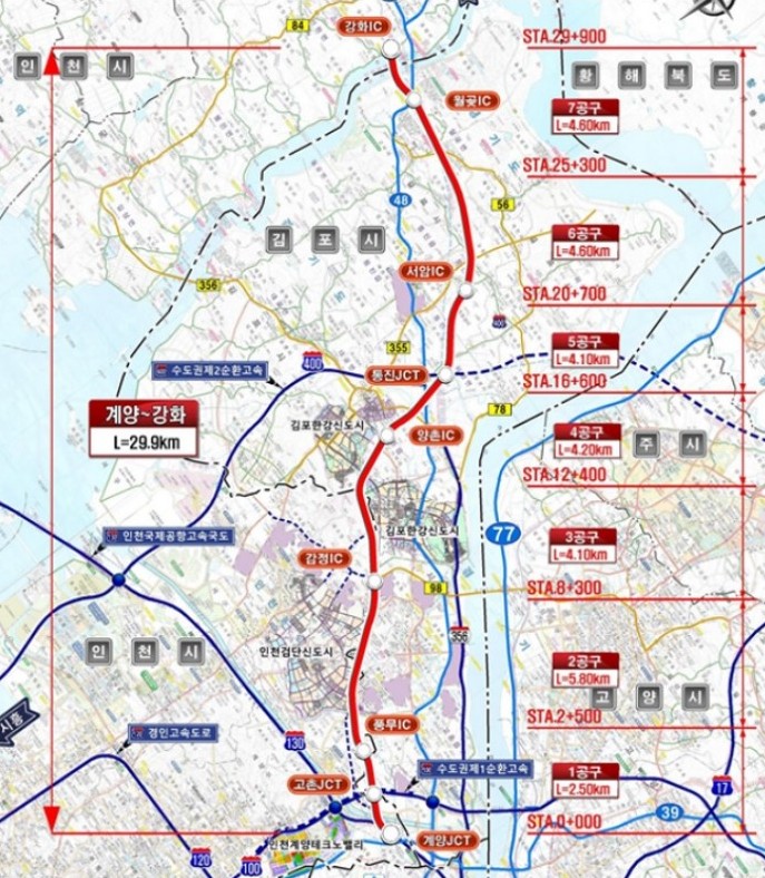 김포시, 계양~강화고속도로 실시설계 완료, 상반기 사업 본격화 예정 이미지