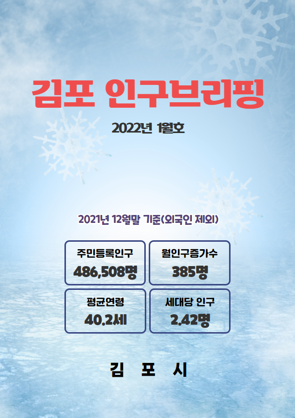 인구브리핑 2022년 1월호 이미지