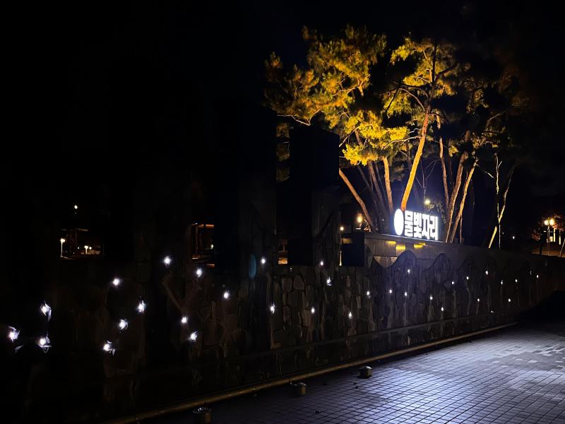 은하숲폭포_야간