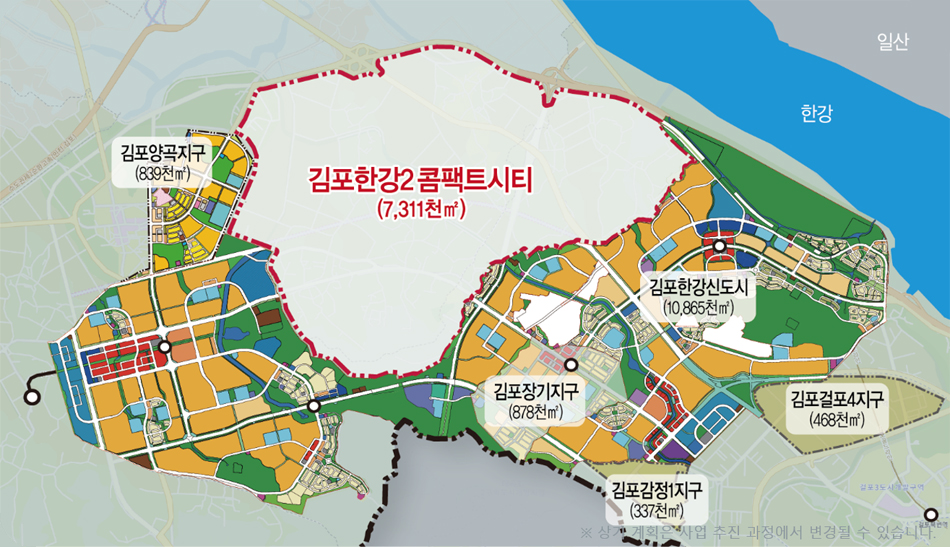 김포한강2 콤팩트시티 위치도 이미지
