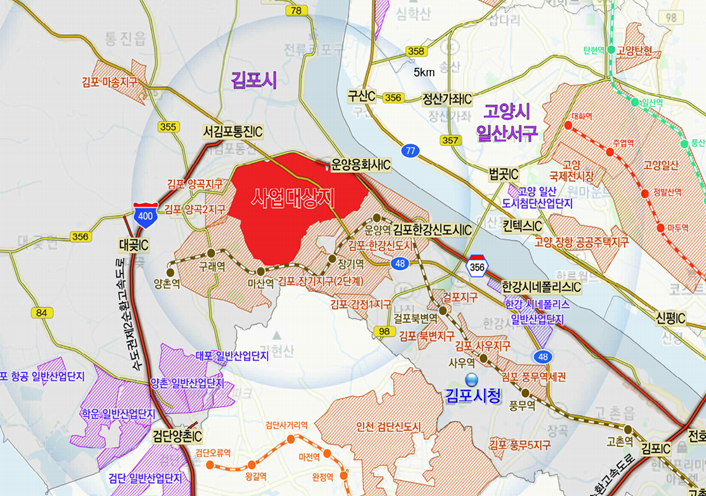 김포한강2 콤팩트시티 위치도 이미지