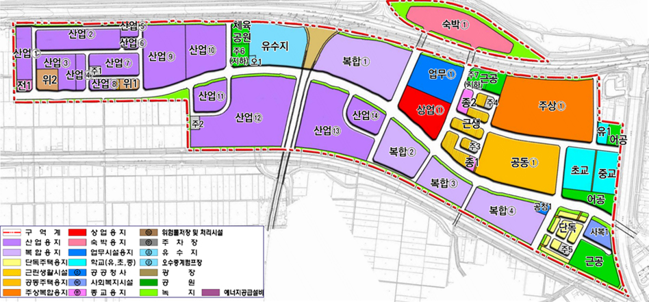 김포한강시네폴리스 일반산업단지 토지이용계획 안
