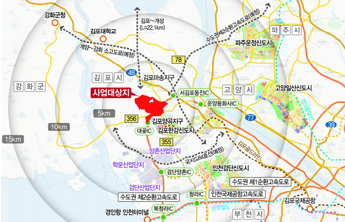 대곶지구 복합도시개발사업 위치도 이미지